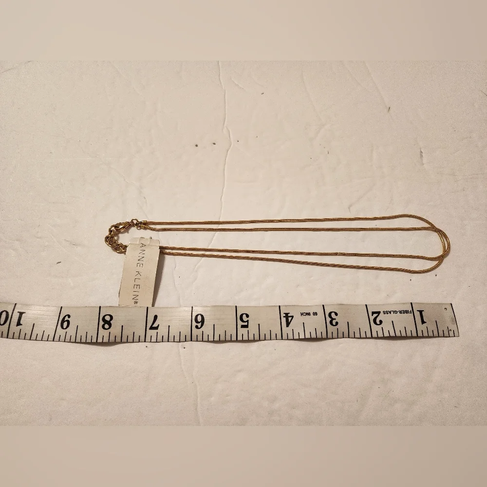 Anne Klein Multi-Layer Gold Cord Necklace - Picture 2 of 3